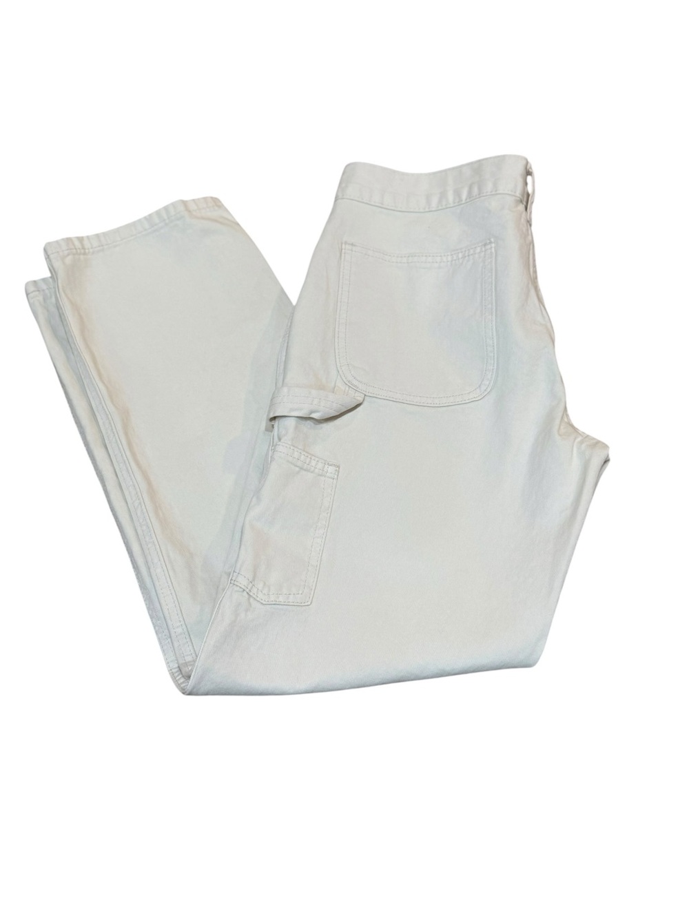 J. Galt Cream Utility Painter Pants | Size M | 100% Cotton
